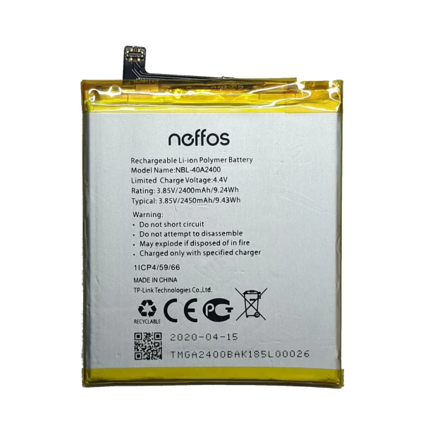 Акумулятор АКБ TP-Link Neffos Y5s | 40A2400 (3.85V 2400 mAh) AAAA