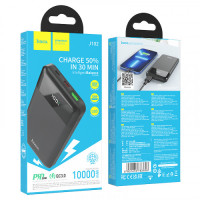 Зовнішній акумулятор (Power bank) Hoco J102 Cool figure PD20W+QC3.0 на 10000 mAh (Чорний)