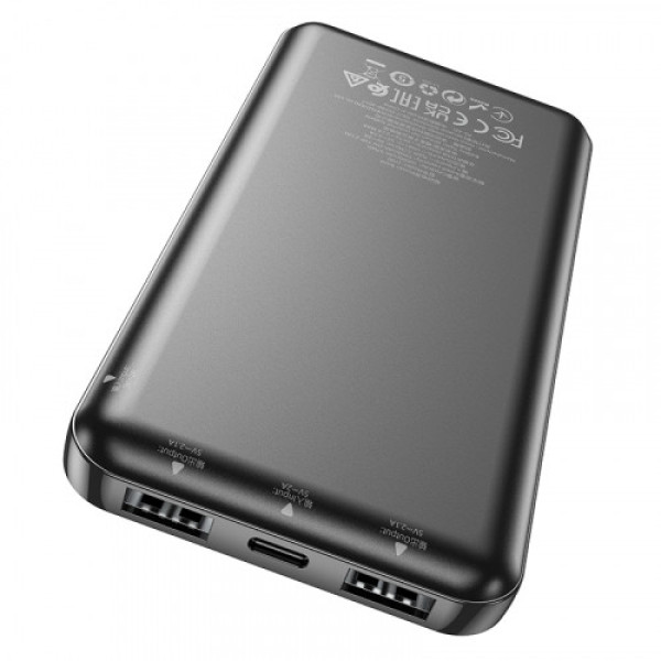 Зовнішній акумулятор (Power bank) Hoco J100 High-ranking на 10000mAh (Чорний)