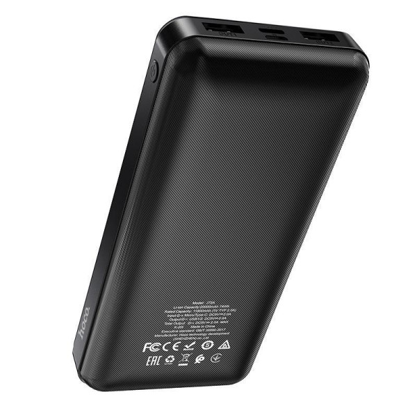 Зовнішній акумулятор (Power bank) Hoco J72A Easy travel 20000 mAh (Чорний)