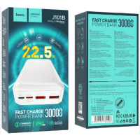 Зовнішній акумулятор (Power bank) Hoco J101B 30000mAh 22.5W 3.0/PD (Білий)