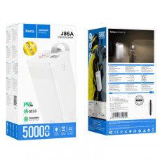 Зовнішній акумулятор (Power bank) Hoco J86A Powermaster 22.5W fully compatible на 50000mAh (Білий)
