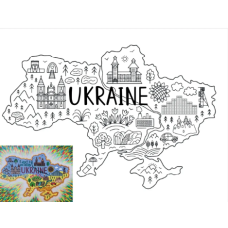 Картина за номерами (малювання по цифрам, живопис) 001Р1 (Україна)