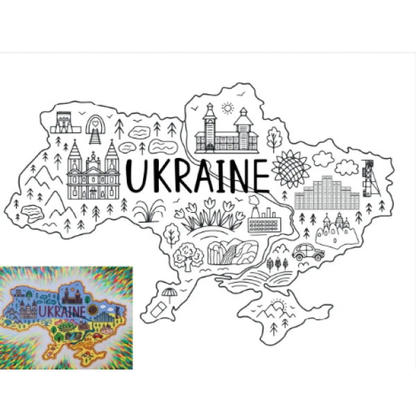 Картина за номерами (малювання по цифрам, живопис) 001Р1 (Україна)
