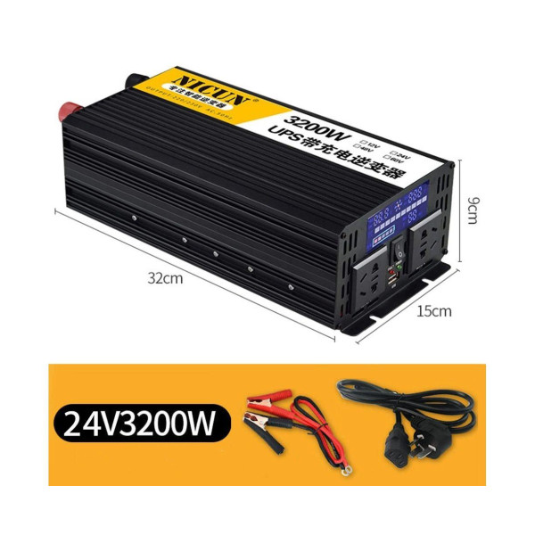 Інвертор перетворювач напруги Nicun SFX24-220 (3200W DC 24V - AC 220V)
