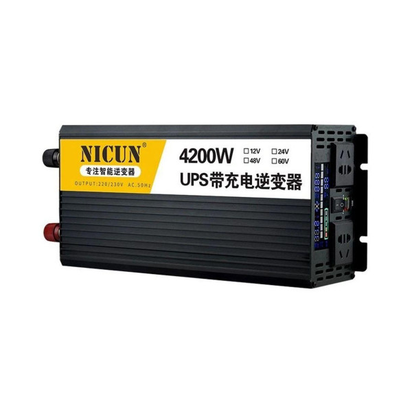 Інвертор перетворювач напруги Nicun SFX24-220 (4200W DC 24V - AC 220V)