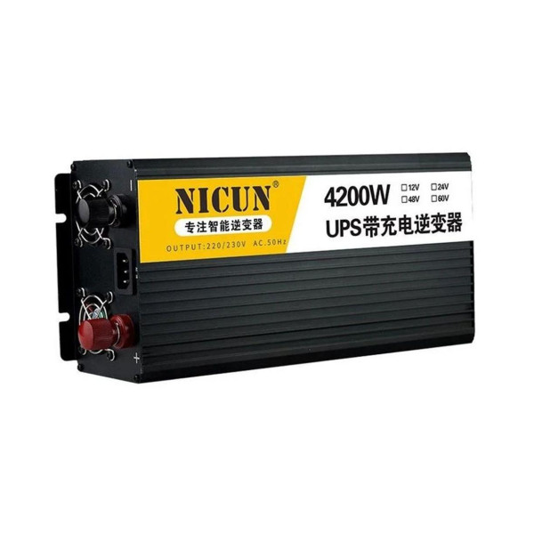 Інвертор перетворювач напруги Nicun SFX24-220 (4200W DC 24V - AC 220V)