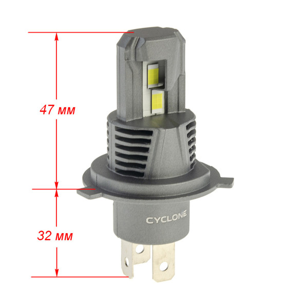 Світлодіодна лампа Cyclone LED H4 H/L 5500K TYPE 43 (1шт)