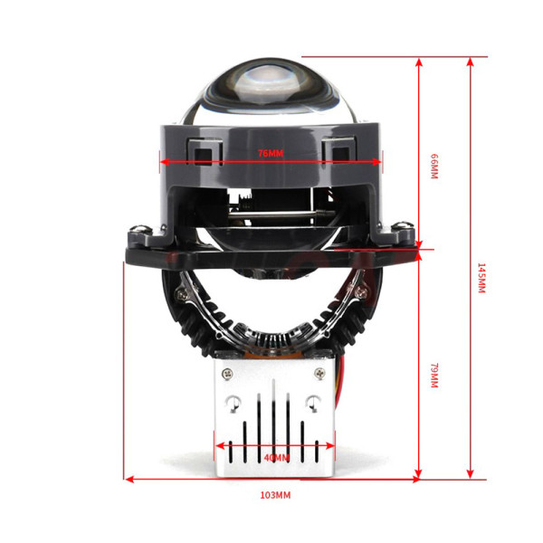 Bi-LED лінза Cyclone LED BL 3.0" P5 PRO 60W (1шт)