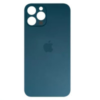 Заднее стекло корпуса для Apple iPhone 12 Pro Max (Синее)