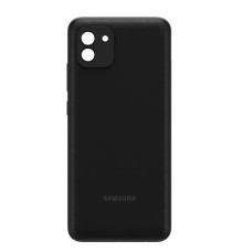 Задняя крышка для Samsung A035 Galaxy A03 (Черная) Оригинал Китай