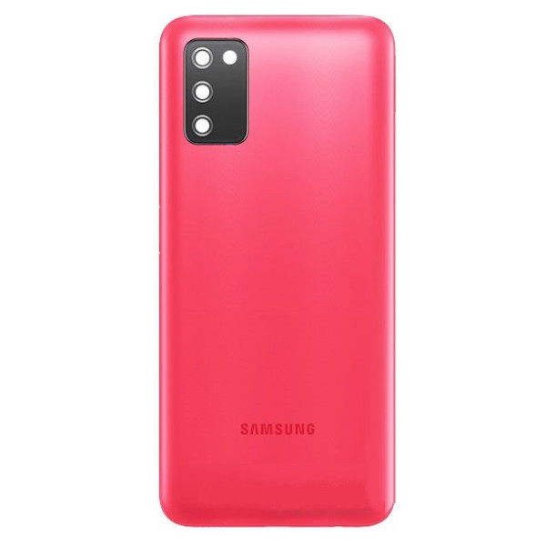 Задня кришка для Samsung A037 Galaxy A03s зі склом камери (Рожева) Оригінал Китай