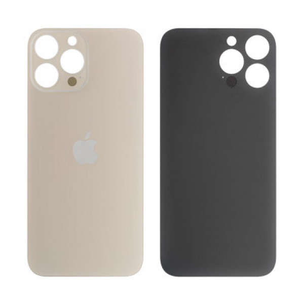 Задняя крышка Apple iPhone 13 Pro Max с большим вырезом под камеру (Золотистая) Оригинал Китай