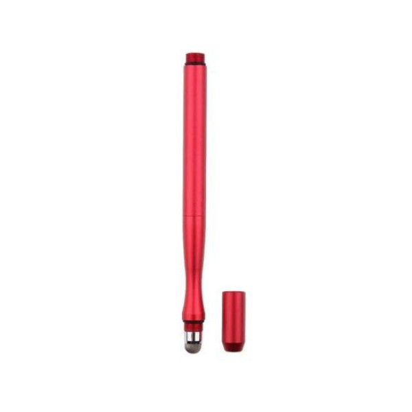 Емкостный стилус Jot Pro двусторонний металлический с изгибом (Красный)