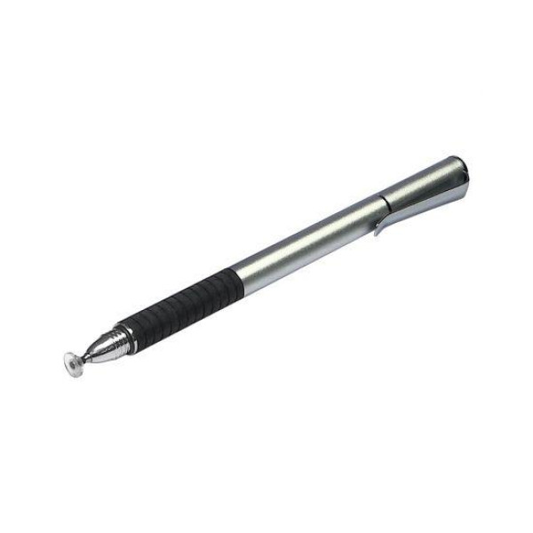 Стилус Jot Pro емкостный высокоточный двусторонний алюминиевый с креплением (Светло-серебряный)