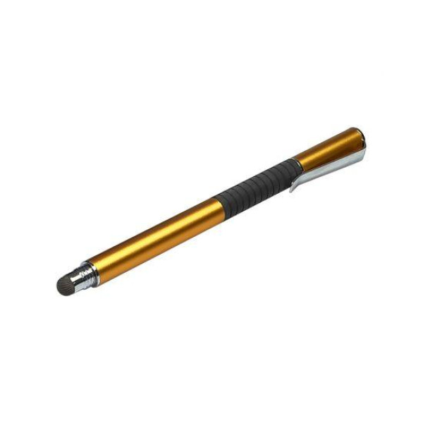 Стилус Jot Pro емкостный высокоточный двусторонний алюминиевый с креплением (Золотистый)