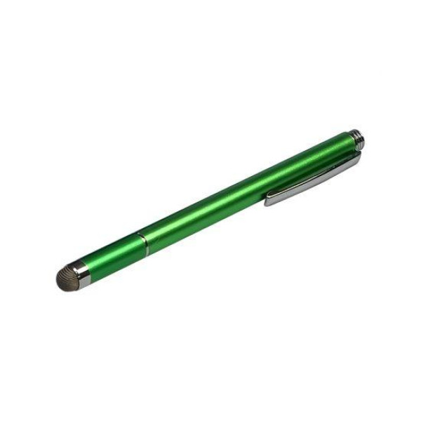 Стилус емкостный высокоточный Jot Pro со съемной микро-волоконной насадкой алюминиевый (Зеленый)