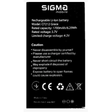 Акумулятори (АКБ) для Sigma Comfort 50 CF212 Grace (1700 mAh 3.7 V) Оригінал