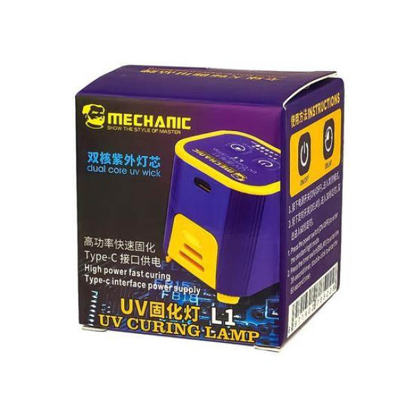 Лампа ультрафиолетовая Mechanic L1 (таймер 30/60 сек., 5V, 7W)