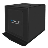 Лайткуб (фотобокс) Puluz PU5040 у комплекті з 2 LED панелями (40 х 40 х 40 см) Чорний