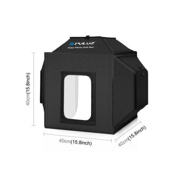 Лайткуб (фотобокс) Puluz PU5042EU LED (40 х 40 х 40 см) Чорний