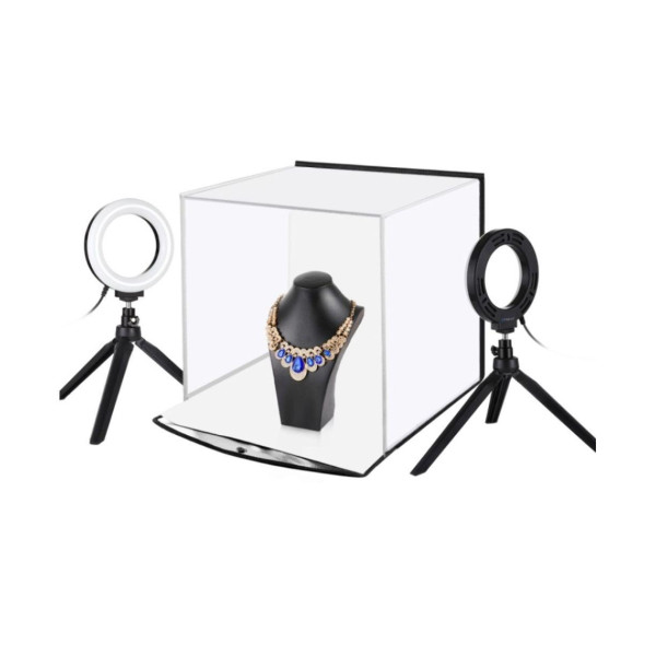 Лайткуб (фотобокс) Puluz PU5130 LED (30 х 30 х 30 см) Білий