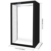 Лайткуб (фотобокс) Puluz PU5210EU LED (200 х 120 х 80 см) Чорний