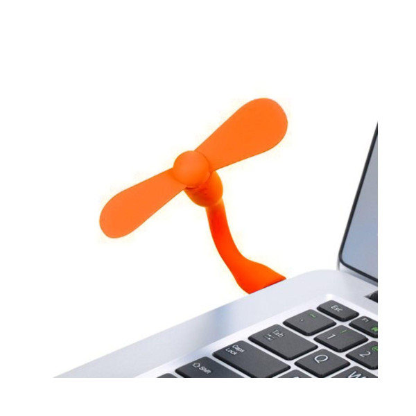 Портативный мобильный вентилятор USB (Оранжевый)