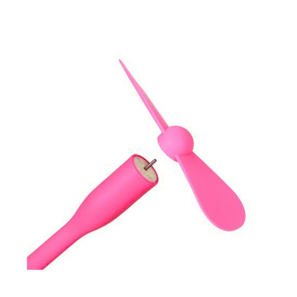 Портативный мобильный вентилятор USB (Розовый)