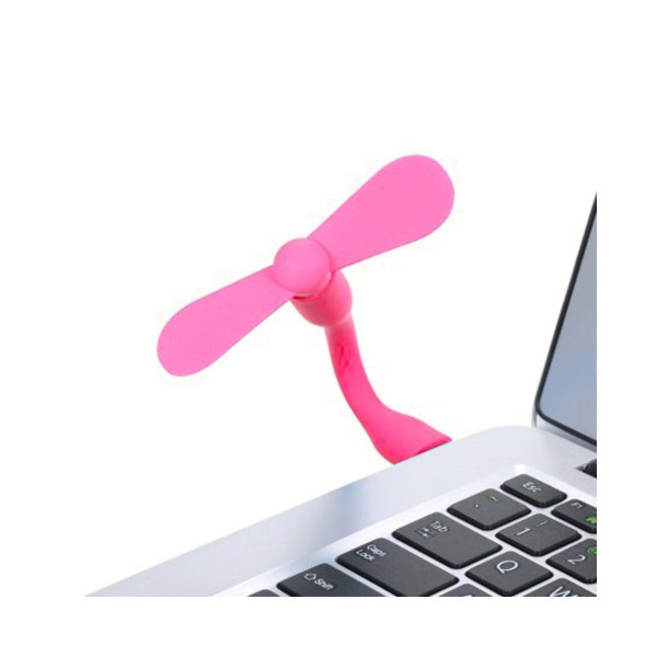 Портативный мобильный вентилятор USB (Розовый)