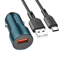 Автомобильное зарядное устройство Borofone BZ19A Wisdom QC3.0 18W Type C