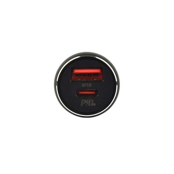 Автомобильное Зарядное Устройство Hoco NZ5 Smooth road PD 30W+QC3.0 Type-C to Type-C