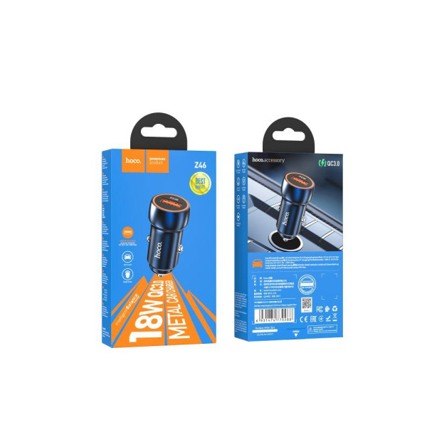Автомобильное зарядное устройство Hoco Z46 18W QC3.0