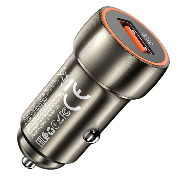 Автомобильное зарядное устройство Hoco Z46 18W QC3.0