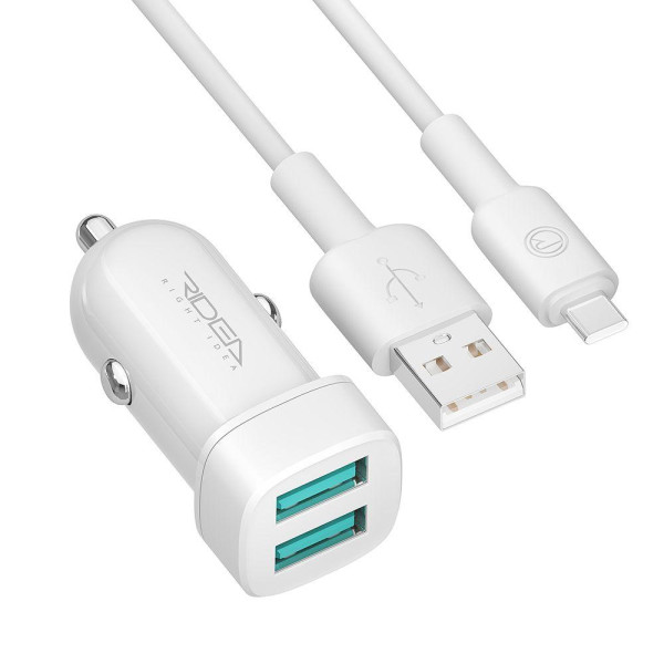 Автомобильное зарядное устройство Ridea RCC-21212 Grand Type-C 2USB 2.4 A
