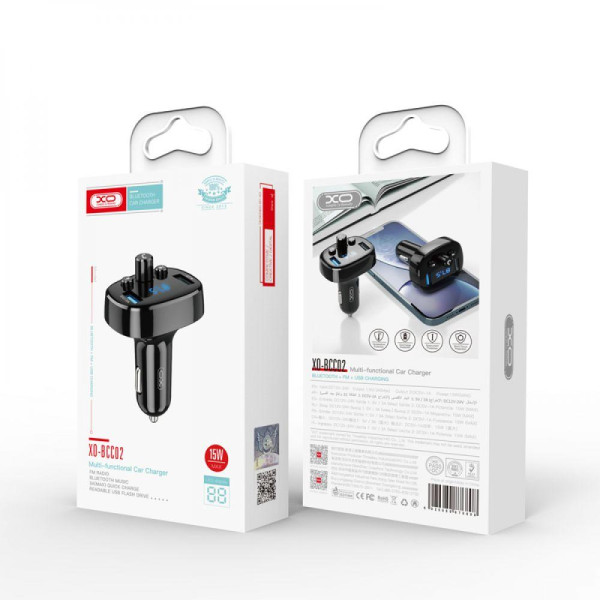 FM-трансмітер XO BCC02 car charger 3.1A