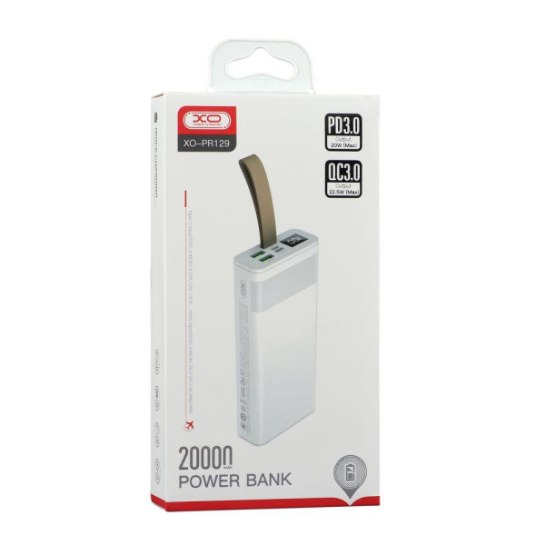 Універсальна Мобільна Батарея XO PR129 PD 20W 22.5W 20000 mAh