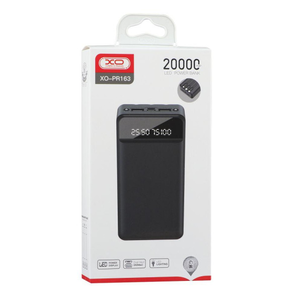 Універсальна Мобільна Батарея XO PR163 with emergency lighting 20000 mAh