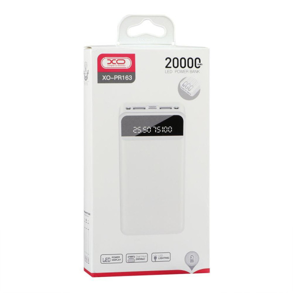 Універсальна Мобільна Батарея XO PR163 with emergency lighting 20000 mAh