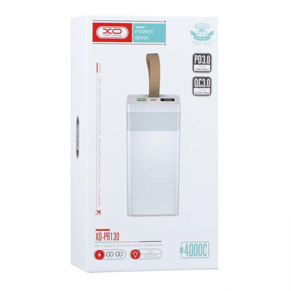 Універсальна Мобільна Батарея XO PR130 PD 20W QC 22.5W 40000 mAh