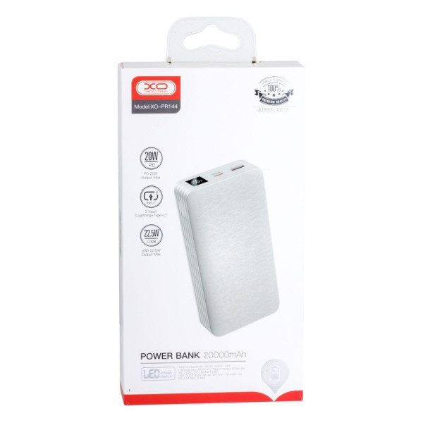 Універсальна Мобільна Батарея XO PR144 PD20W 22.5W 20000 mAh