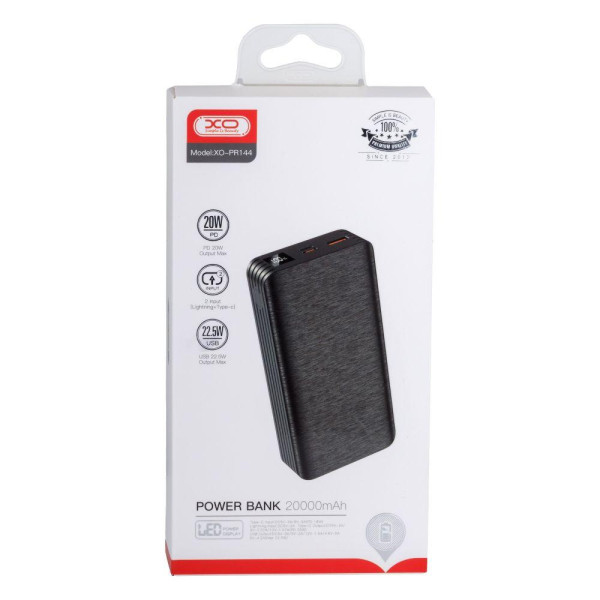 Універсальна Мобільна Батарея XO PR144 PD20W 22.5W 20000 mAh