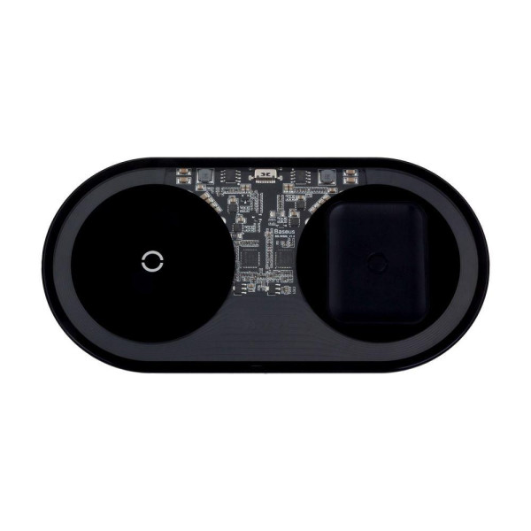 Бездротовий Зарядний Пристрій Baseus Simple 2in1 For Phones+Pods 15W WXJK 3.0A