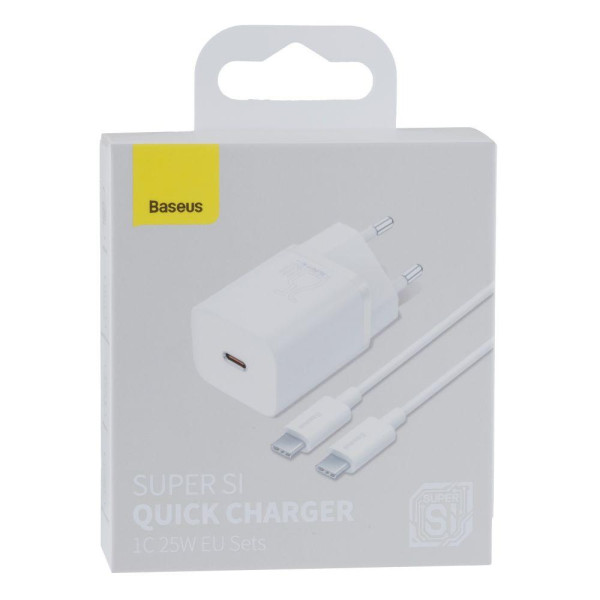 Мережевий Зарядний Пристрій Baseus PD+Type-C 25W TZCCSUP-L
