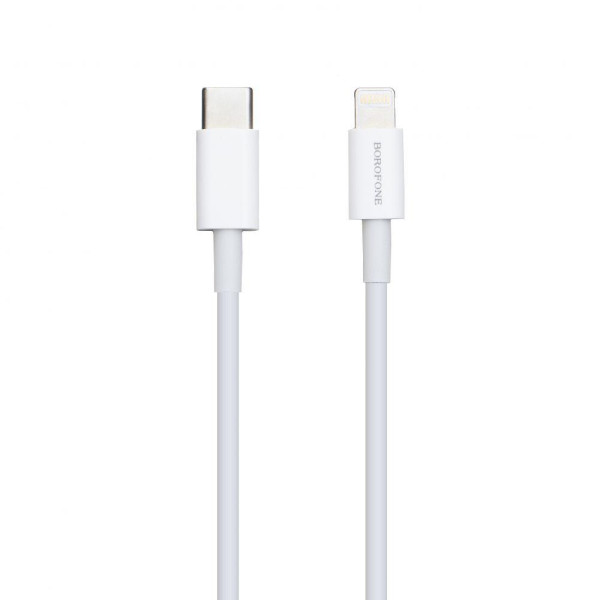 Сетевое Зарядное Устройство Borofone BA38A Plus PD 20W Type-C To Lightning
