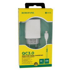 Мережевий Зарядний Пристрій Borofone BA47A Micro QC3.0