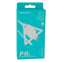 Мережевий Зарядний Пристрій Borofone BA57A PD 20W Type-C To Lightning 3A