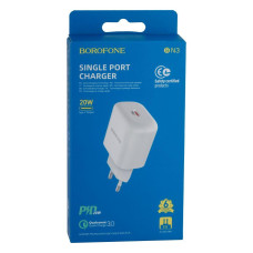 Сетевое Зарядное Устройство Borofone BN3 Premium PD 20W QC3.0