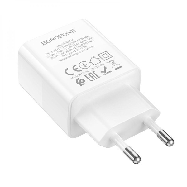 Сетевое Зарядное Устройство Borofone BA77A Insightful PD/QC 30W