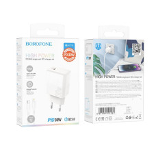 Сетевое Зарядное Устройство Borofone BA77A Insightful PD/QC 30W Type-C to Lightning
